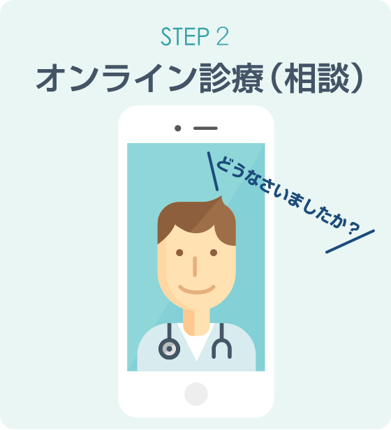 オンライン診療「クリニクス」STEP2:オンライン診療